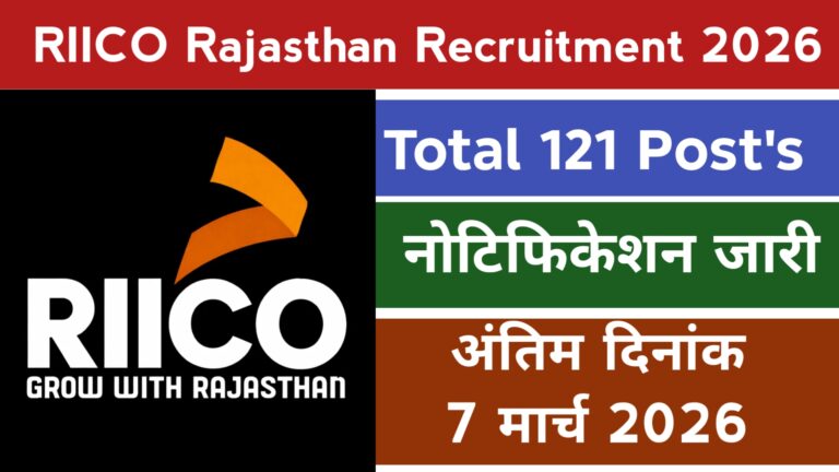 RIICO Recruitment 2026